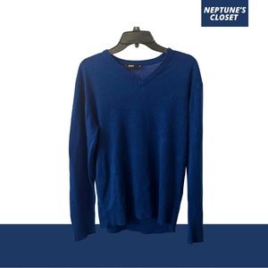 Royal Blue V-Neck Sweater Women’s Men’s